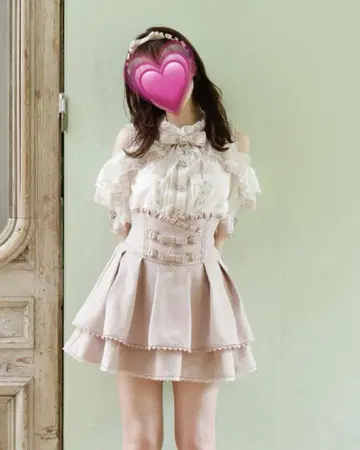 LIZLISA 2단 리본 벨트 치마바지
