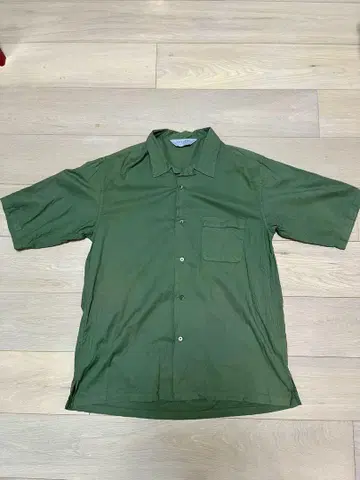 MARKAWARE 반팔 셔츠 올리브 그린 카키 사이즈 3