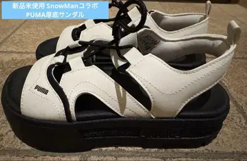 [미사용 새상품] PUMA 통굽 샌들 SnowMan 콜라보 즉시 완판템