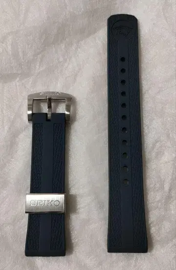 SEIKO/세이코 실리콘 밴드 20mm 네이비