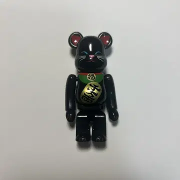 BE@RBRICK 마네키네코 베어브릭 블랙 천만냥 100%