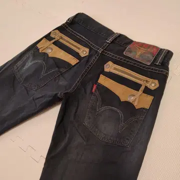 EDWIN 483 XVS 청바지 데님 웨스턴 일본제 블랙 32
