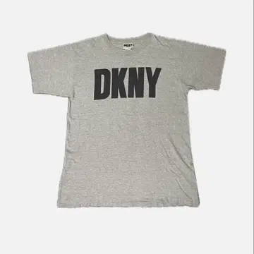 DKNY 90년대 USA 싱글 스티치 그레이 로고 티셔츠