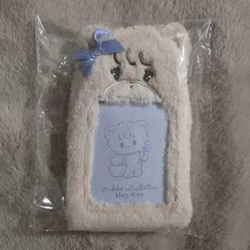 mikko tinytiny 콜라보 푹신푹신 트레이딩 카드 케이스 라떼