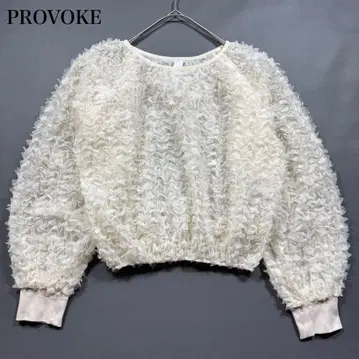 25년 모델 프로보크 페탈 모티브 크롭 풀오버