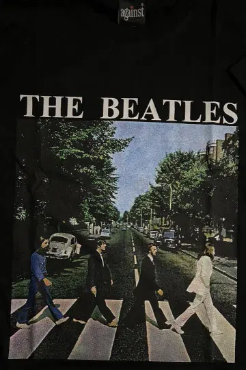 비틀즈 아비 로드 티셔츠 백 프린트 THE BEATLES 로고