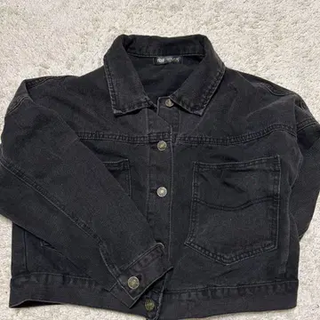블랙 데님 자켓 S 사이즈
