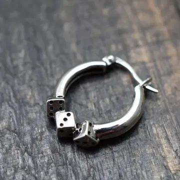 Silver925 다이스 귀걸이 후프형 Silver925 제작