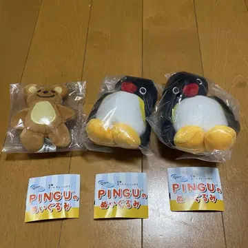 PINGU 봉제 인형 핑구와 곰 봉제 인형