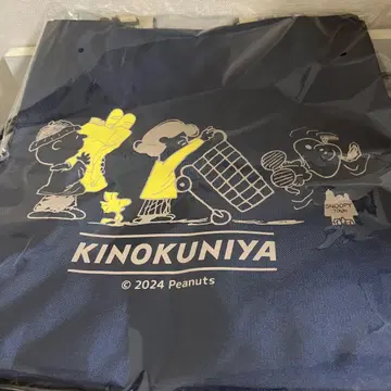 KINOKUNIYA 스누피 에코백 네이비