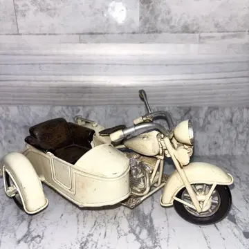 양철제 할리 사이드카 빈티지 양철 완구 인테리어