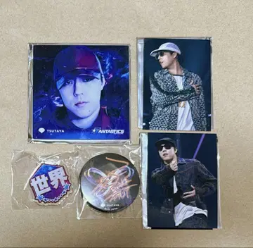 FANTASTICS 세카이 포토 카드 코스터 캔뱃지 5세트