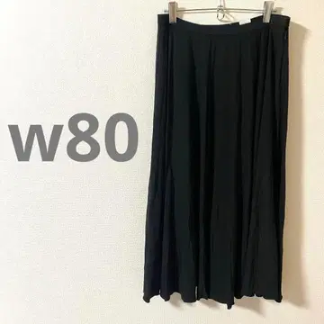 블랙 플리츠 스커트 허리 80