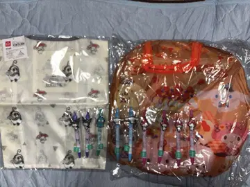 산리오 스위트 파티 하우스형 접이식 텐트 에코백 볼펜