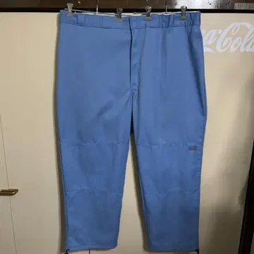 Dickies 워크 팬츠 스카이블루 초와이드 50인치 초레어 더블니