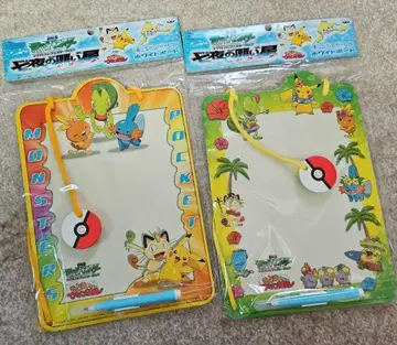 새상품 레어 당시 오도루 포켓몬 비밀기지 화이트보드 2종