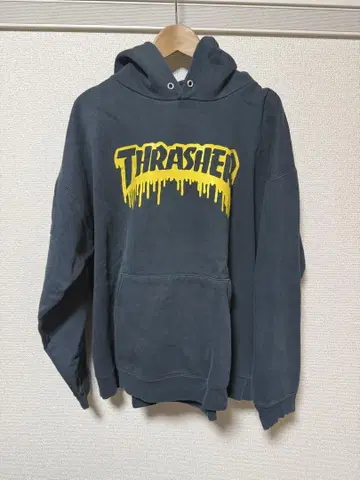 90년대 트레셔 후드티 usa 제작 블랙 자수 택