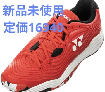미사용 새상품 25.0 YONEX 테니스화 레드 SHTF5LGC