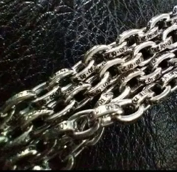 새상품 약 50cm 페이퍼 체인 silver925