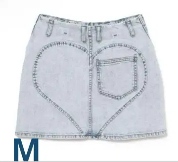 앤드마리 Heart hip denim skirt M