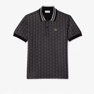 라코스테 모노그램 자카드 피케 셔츠 LACOSTE