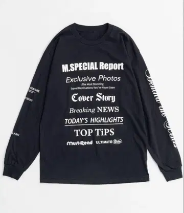 MAISON SPECIAL MAGAZINE 롱 슬리브 T셔츠