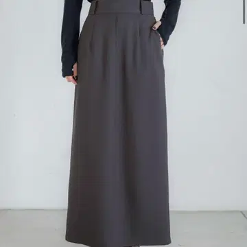 crewre 백 턱 내로우 스커트 그레이지 1