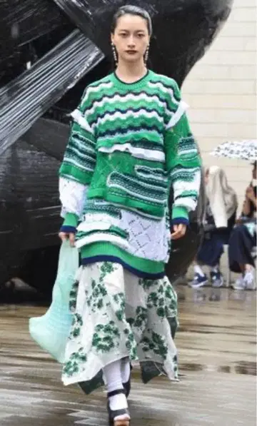 malamute 말라뮤트 wavy knit 니트 원피스