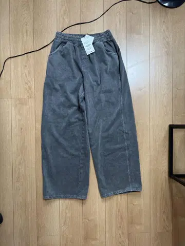 ZARA 워시 가공 와이드 스웨트 팬츠 M
