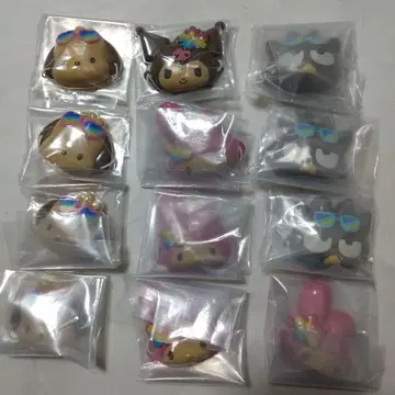 새상품 산리오 가면 컬렉션 노릇노릇 비치 버전 세트