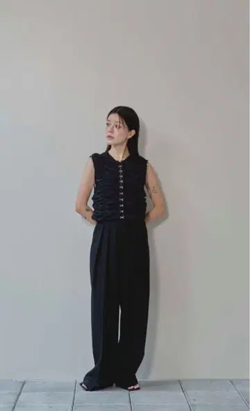 투데이풀 Piping Shirring Blouse