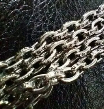 새상품 약 50cm 페이퍼 체인 silver925