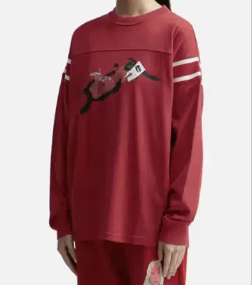 X-girl x T-Rex FOOTBALL TEE