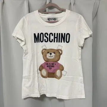 MOSCHINO 베어 프린트 반팔 티셔츠