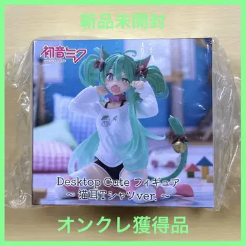 하츠네 미쿠 Desktop Cute 피규어 고양이 귀 T셔츠 ver.