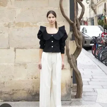 시뉴 cygne 하늘하늘 블라우스 블랙 S
