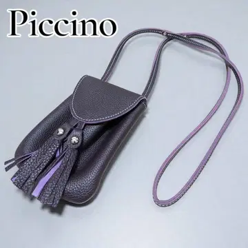 [컨디션 최상] Piccino 슈링크 가죽 미니 숄더 스마트폰 미니백
