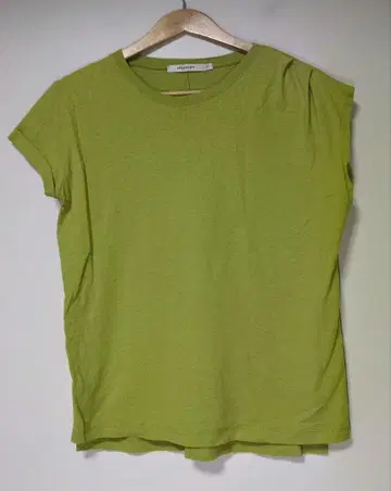 MOUSSY 라임 그린 반팔 티셔츠