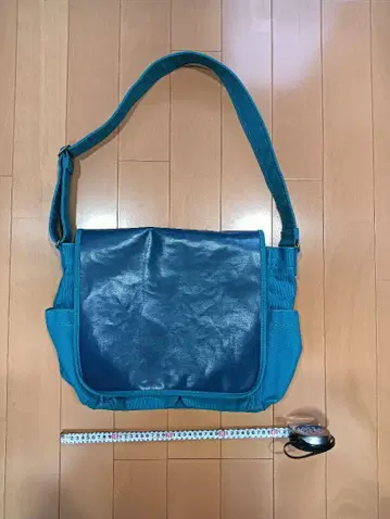 터콰이즈색 숄더백 패브릭 소재 사선 가방, 대용량
