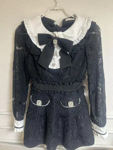 LIZLISA 셋업 레이스 블랙