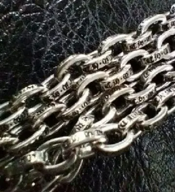 새상품 약 60cm 페이퍼 체인 silver925