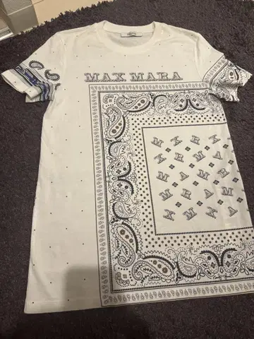 Max Mara 반다나 패턴 T셔츠 XS