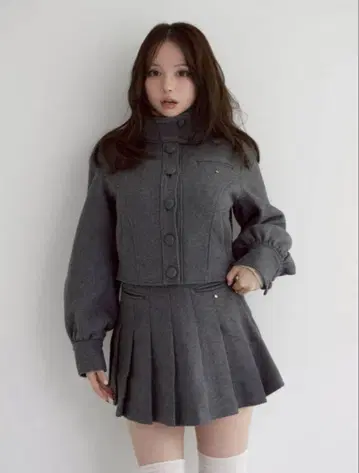 andmary Zoey stand neck jacket