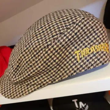 THRASHER x 헌팅 x 하운드투스 패턴 x 베이지