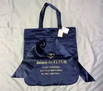 새상품급 Maison de FLEUR 리본 토트백 메종 드 플뢰르