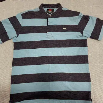 Canterbury 캔터베리 티셔츠 헨리넥 보더 XL
