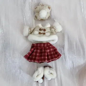 리나벨 코스튬 크리스마스 봉제 인형 의류 10cm