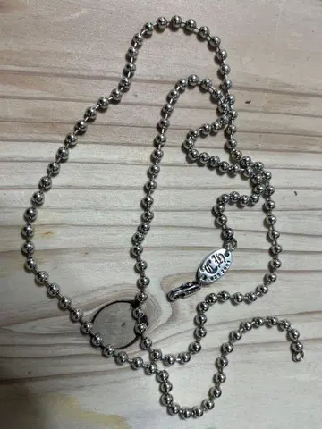silver925 볼 체인 목걸이 60cm