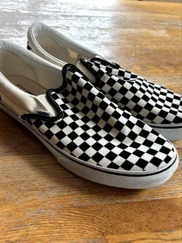 [레어 사이즈] Vans 체크 무늬 깃발 슬립온 사이즈 US13