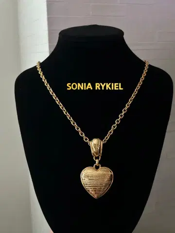 SONIA RYKIEL 소니아 리키엘 하트 롱 목걸이